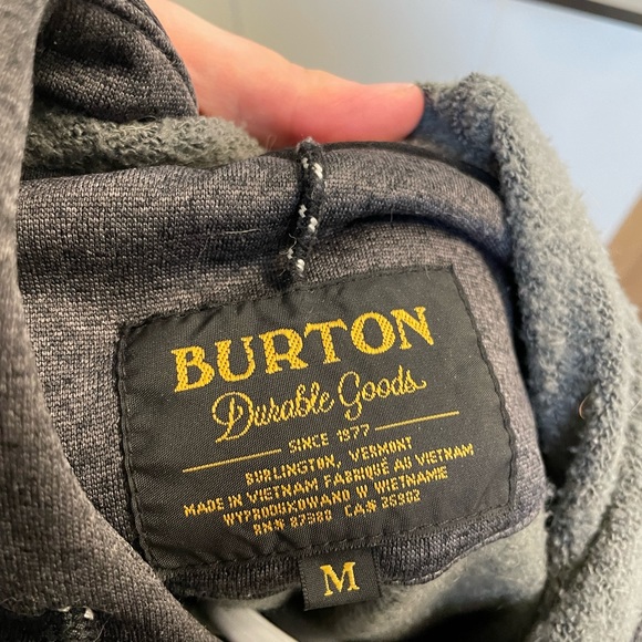 dark grey burton hoodie - Picture 3 of 3